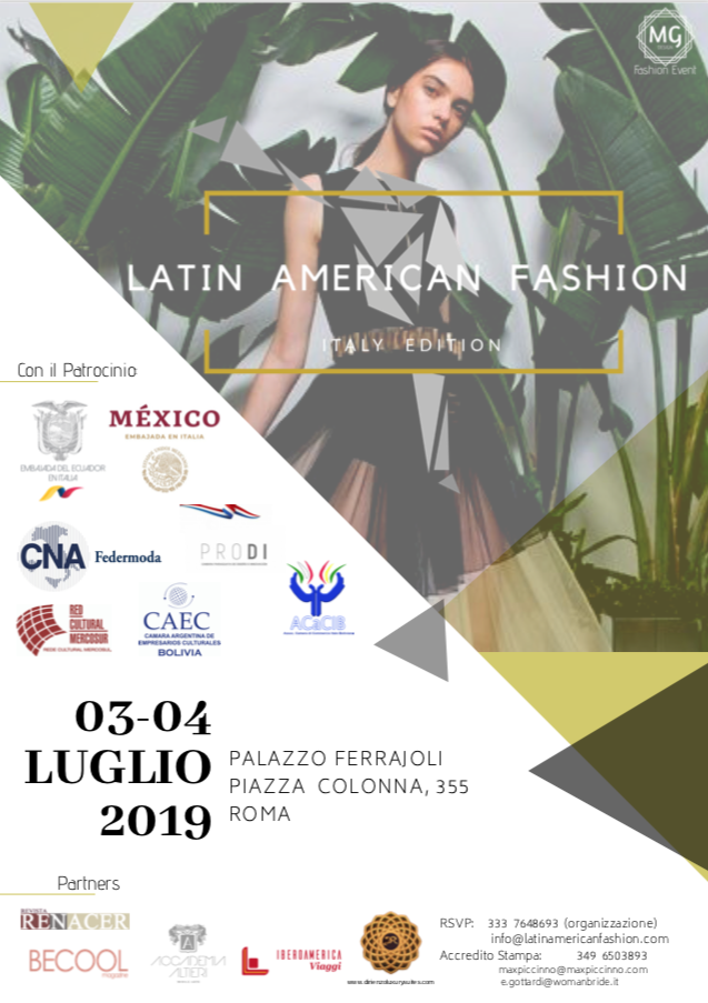 LATIN AMERICAN FASHION L’ALTA MODA A ROMA HA I COLORI DEL SUD AMERICA