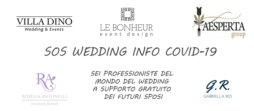 NASCE IL TEAM DI EMERGENZA SOS WEDDING INFO COVID-19