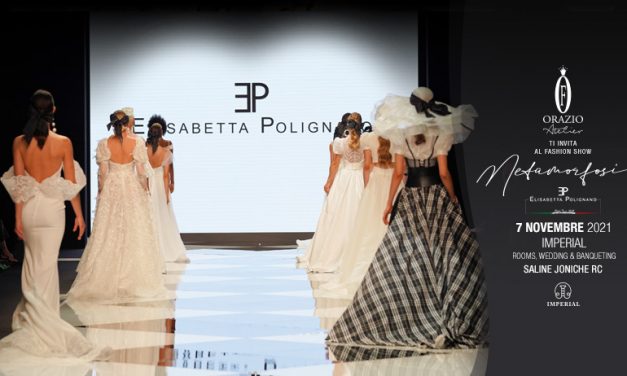 Metamorfosi: Elisabetta Polignano sceglie Orazio Atelier per presentare la nuova collezione sposa 2022