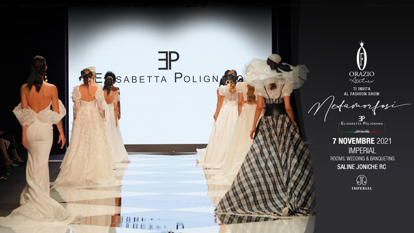 Metamorfosi: Elisabetta Polignano sceglie Orazio Atelier per presentare la nuova collezione sposa 2022